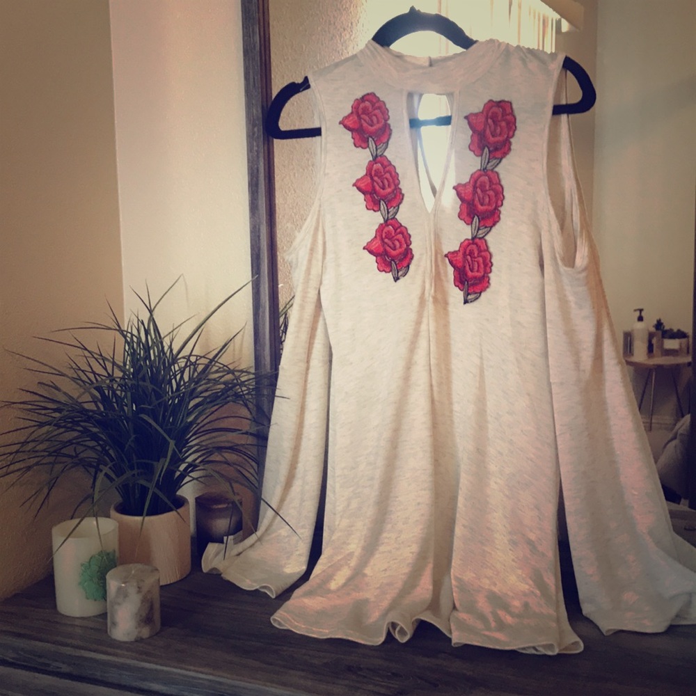 Stella Dress, Rose design short dress
